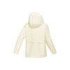 Skechers Warmth Resistant Durable Woven Hooded Jacket Soft Sport Comfortable Commuter Versatile Casual Set Women Outerwear Corn-White P125W013-01PJ
