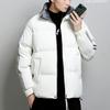 Winter Hong Kong style casual handsome young neutral style public plate printing label thickened men's cotton-padded jacket