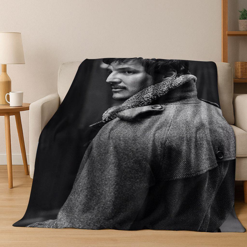 

3D Jose Pedro Balmaceda Pascal Star Flannel Blanket Soft Warm Blanket for Bedroom Living Room Bed Travel Camping Picnic Gift 75x90cm