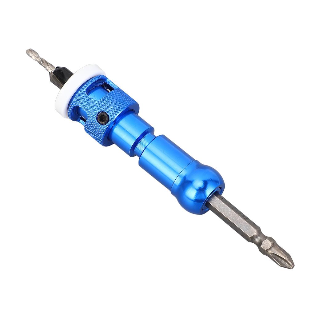 Countersink Drill Bit Set for Wood with Adjustable Depth Stop 82 Degree Carbide Tipped Carpentry Pil