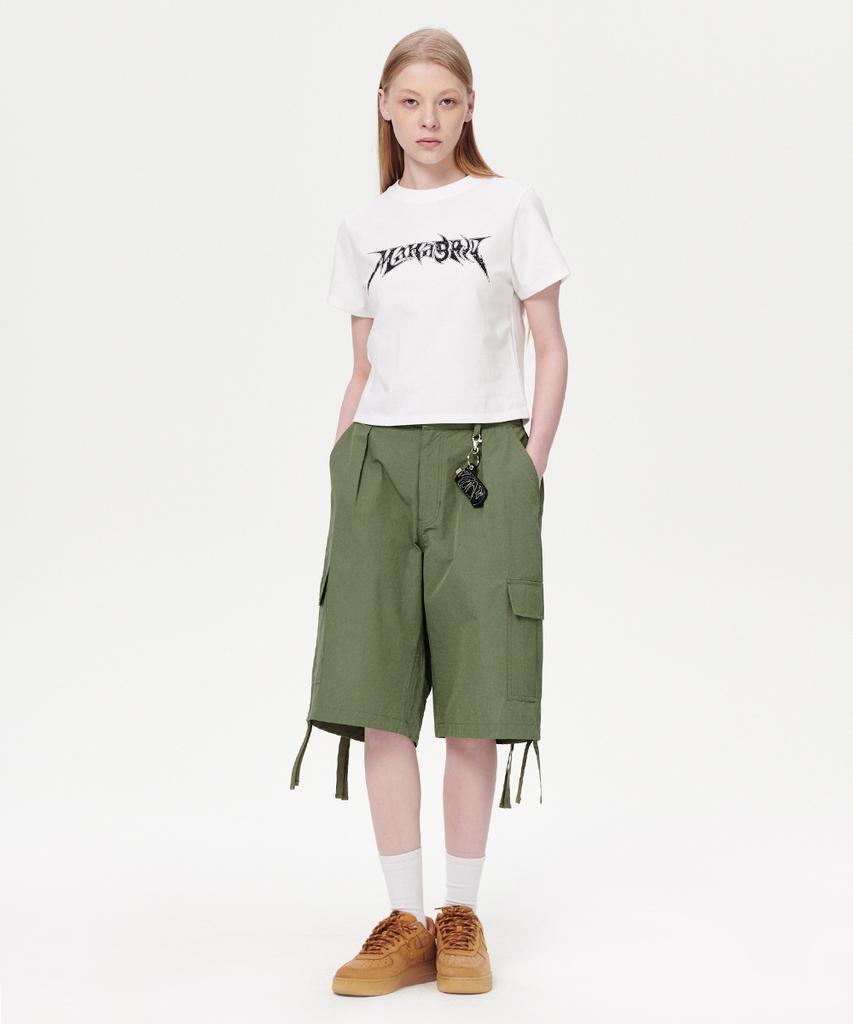 Maha Grid Bermuda Cargo Short Khaki(Mg2Emmpa60A)