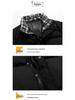 Herren Floral-Karo Knopfleistenjacke - Verdickt, Warme Baumwolle, Locker Übergröße, Hong Kong Stil Oberbekleidung für Herbst und Winter