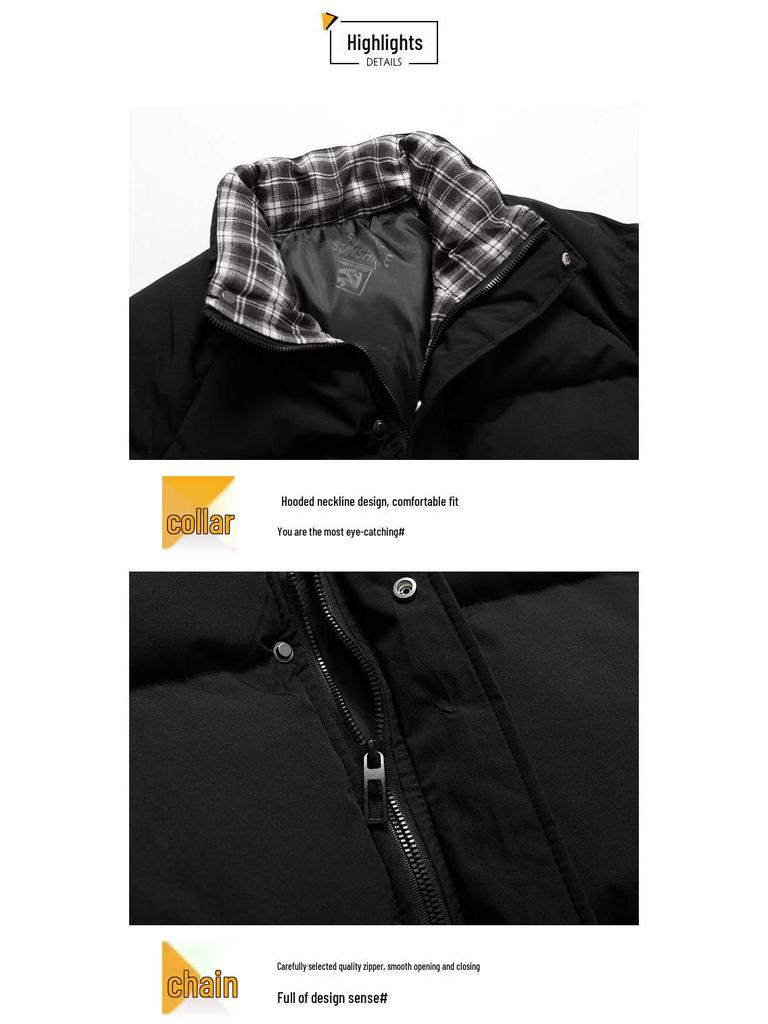 Herren Floral-Karo Knopfleistenjacke - Verdickt, Warme Baumwolle, Locker Übergröße, Hong Kong Stil Oberbekleidung für Herbst und Winter