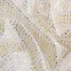 Living Room Sheer Curtain – European Embossed Pattern, Gold Foil, Semi-Blackout, Rod Pocket Window Drape, 1 Panel