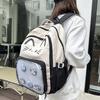 Stickerei Cartoon Ita Bag Preppy Stil Studenten Schultasche Transparente Tasche Itabag Mädchen