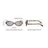 Miu Miu Letter Design Oval Sunglasses Women sunglasses Tortoise MU-04ZSF-VAU07F