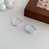 Korean & Japanese Style Push-Pull Ring for Women - Retro Temperament, Trendy Plain Band, Hip Hop Punk Index Ring