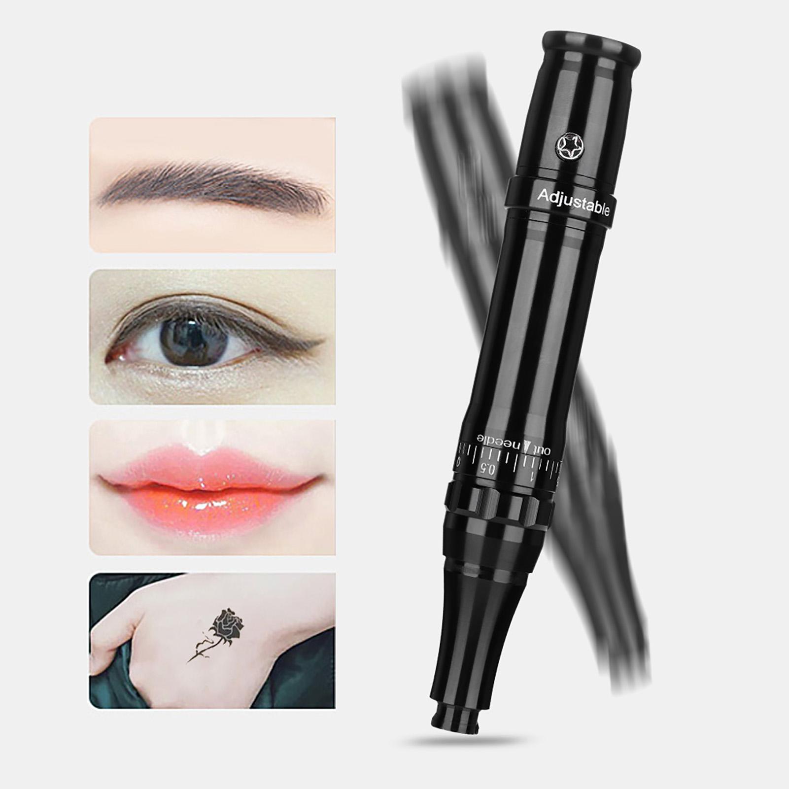 

35000 об/мин машинка для перманентного макияжа бровей подводка для глаз губ тату ручка черная EU Plug