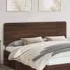Headboard Brown Oak Effect Wood Based Material