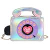 Personality funny phone small bag 2025 Mori girl fashion rivet design ins portable chain messenger bag