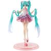 New Anime Hatsune Miku Virtual Singer Manga Figurines  Green Long Hair Pink Skirt Kawaii Girl PVC Action Figure Model Toy