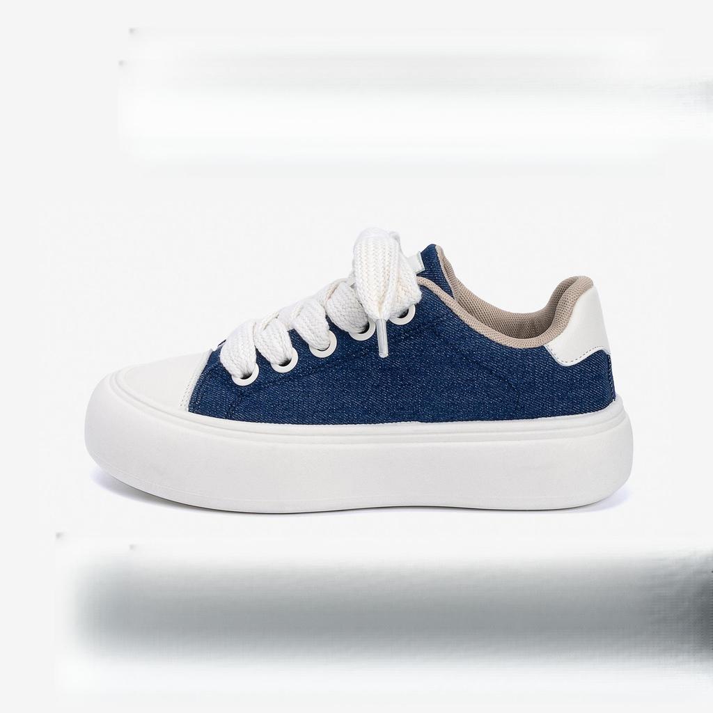 Men's 2025 Thick-Soled Canvas Shoes: Trendy, Height-Increasing Casual Shoes for Spring and Autumn.