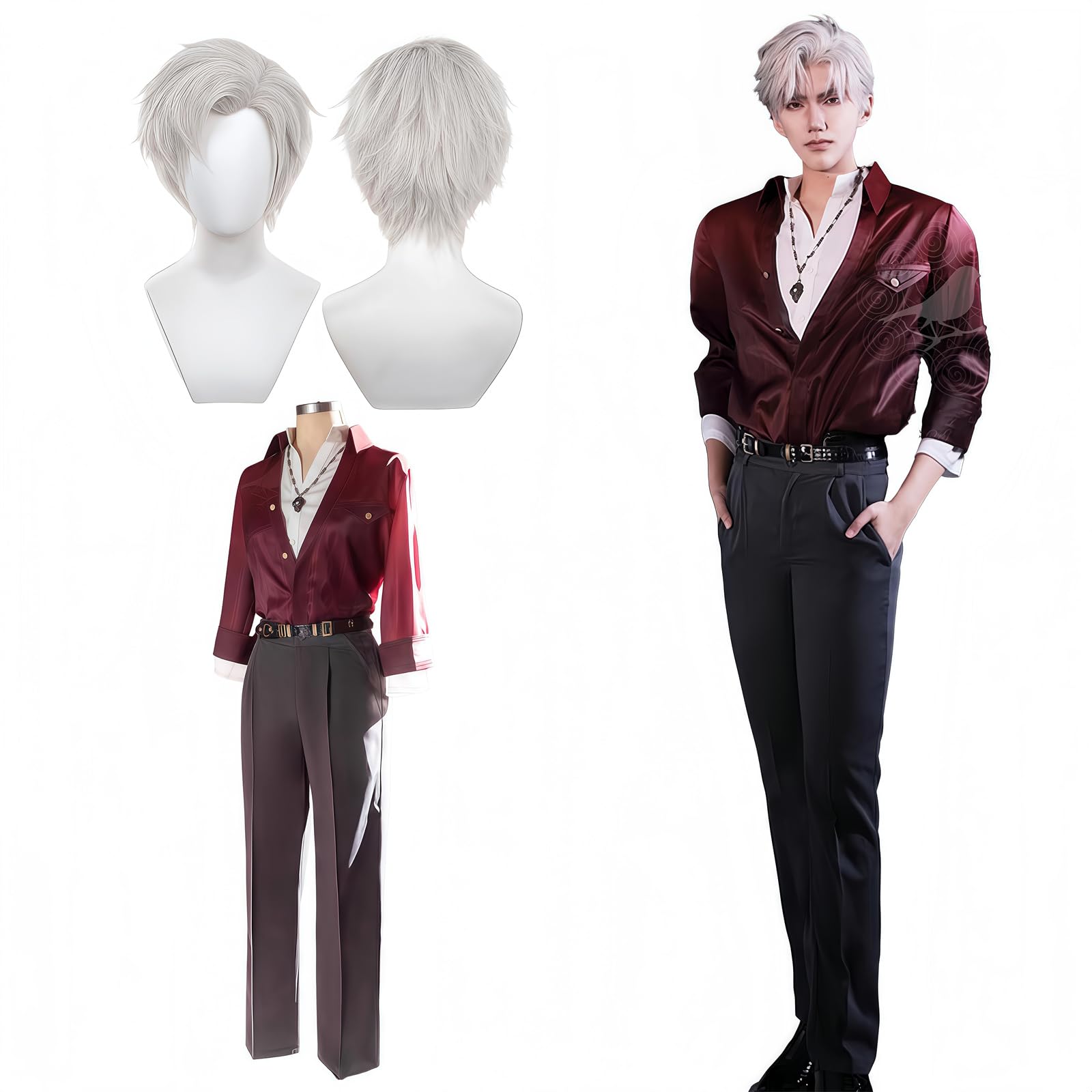 

Косплей Кои и Мику Косплей Кои Мику Боевая форма Популярный игровой костюм [NOKIJP] Костюм, Шин, Главный герой, Костюм, Комплект, (Граница, XL)