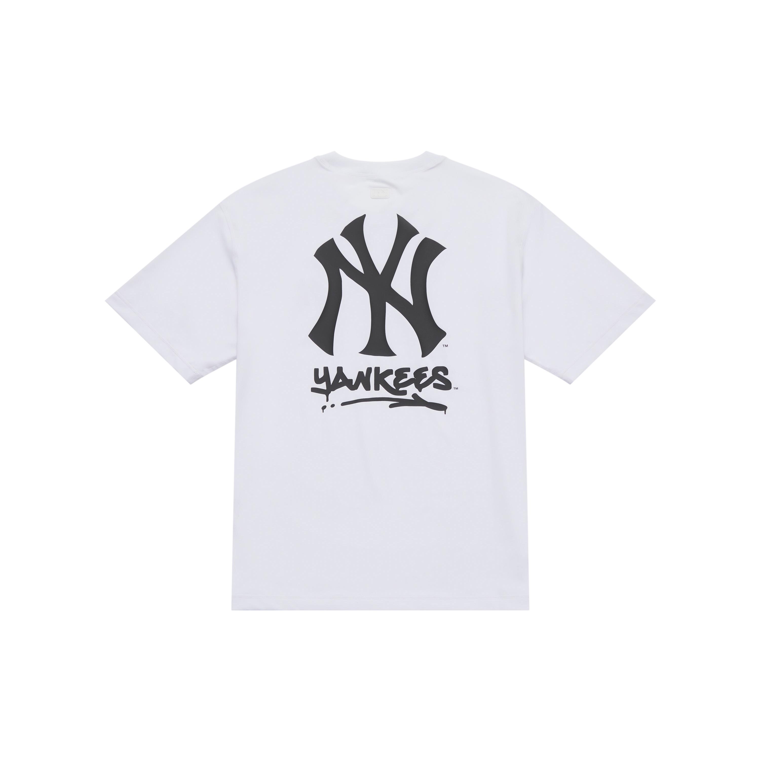 

New MLB New York Yankees Basic Collection SS25 T Shirt Unisex Standard White 3ATSB0853-50WHS S