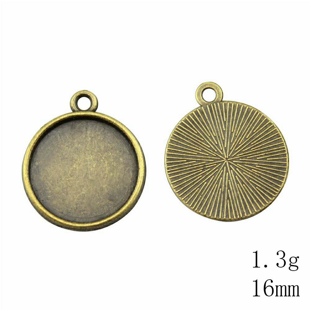 Back To School Jewelry And Accessories Fit Round 16mm Glass Cabochon Base Setting Tray Accessories Parts Items Accessories Accessories