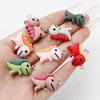 Acrylic Dinosaur Charms Cute Mini Pendants for DIY Keychain Bag Decor