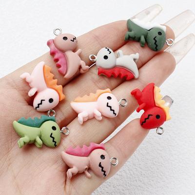 Acryl Dinosaurier Anhänger Niedliche Mini Anhänger für DIY Schlüsselanhänger Taschen Deko