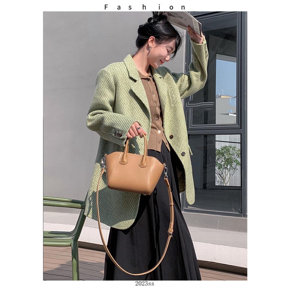 Niche Handbag Wing Bag Temperament Cowhide Large Capacity Commuting Shoulder Dumpling Bag Messenger Bag Women