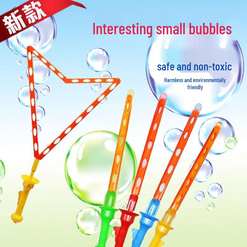 46CM Western Bubble Wand: Colorful Bubble Sword with Solution for Summer Fun