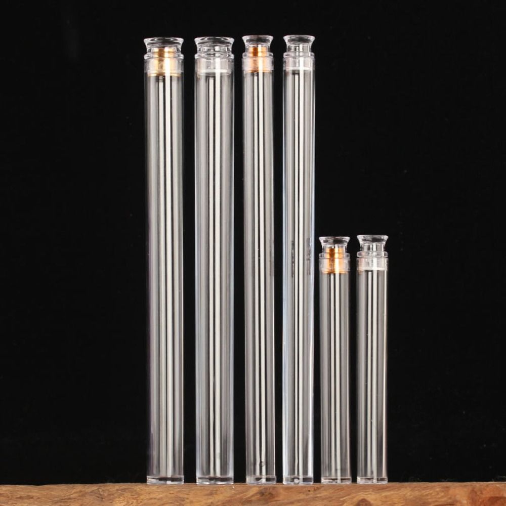 Transparent Incense Stick Tube with Detachable Airtight Lid Incense Storage Box Incense Holder