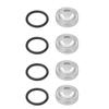 4 Pcs Brake Master Cylinder Reservoir Sight Gasket Set Motorcycle Accessory for Scooter ATV Dirt Bike