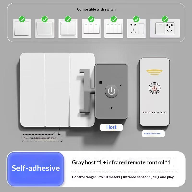 New Wireless Control Light Switch Off Tool Automatic Button Pusher Intelligent Usb Rechargeable Lazy Remote Control Switch