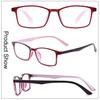 Crystal Reading Glasses For Men Women Anti Scratch Black Red