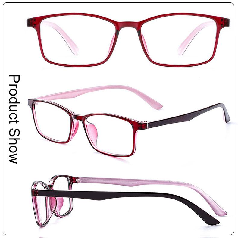 Crystal Reading Glasses For Men Women Anti Scratch Black Red