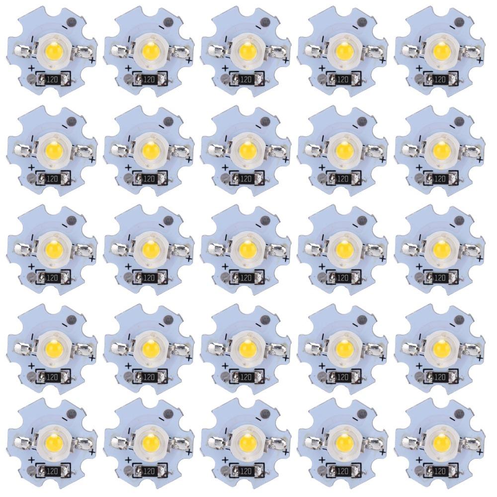 25pcs Replace 0.5W LED Lamp Beads 5V Aluminum LED Chip Bulb SMD LED Chip Stage Light