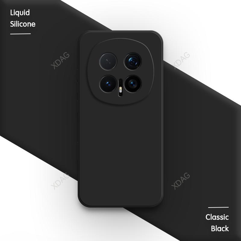 Original Liquid Silicone Soft Phone Case for Honor Magic8 Magic 8 Pro 8Pro 5G Funda Lens Protection Internal Flocking Back Cover