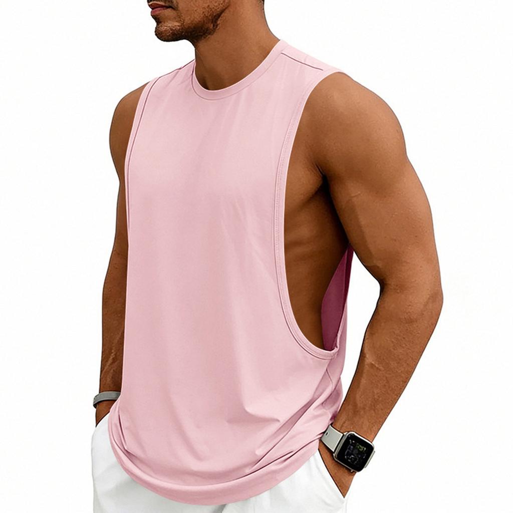 Men's Fashion Loose Fit Sleeveless Tank Top, Workout Training Basketball Gym Vests For Casual Athletic Wear