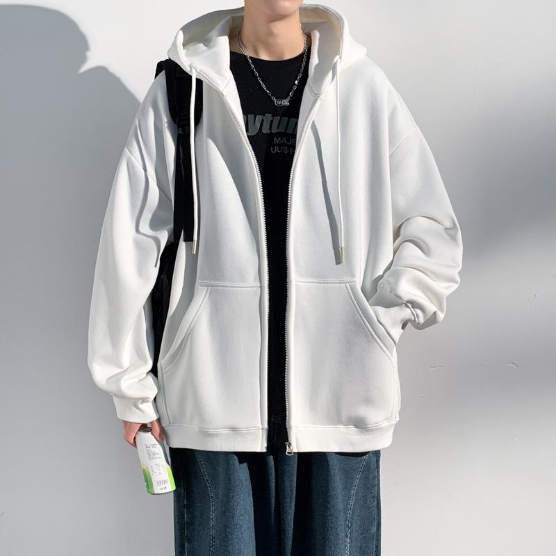 Kapüşonlu Hırka Rahat Sweatshirt Erkek Sonbahar ve Kış Erkek Çift Ceket Genç Giyim