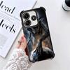 Cool A-Alien X-Xenomorph Plating Phone Case For Xiaomi Redmi Note 14 15 Pro Plus 13 12 11 11S 11T 10 9S 9 5G Anti-Fall Airabag C
