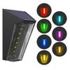 2 stk Led Solar Hagelys 7 Farger Skiftende Ip65 Vanntett Energisparende Vegglampe For Gangvei