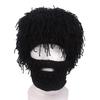 Hobo Mad Caveman Style Winter Knit Beanies With Premium Wig Beard Design**