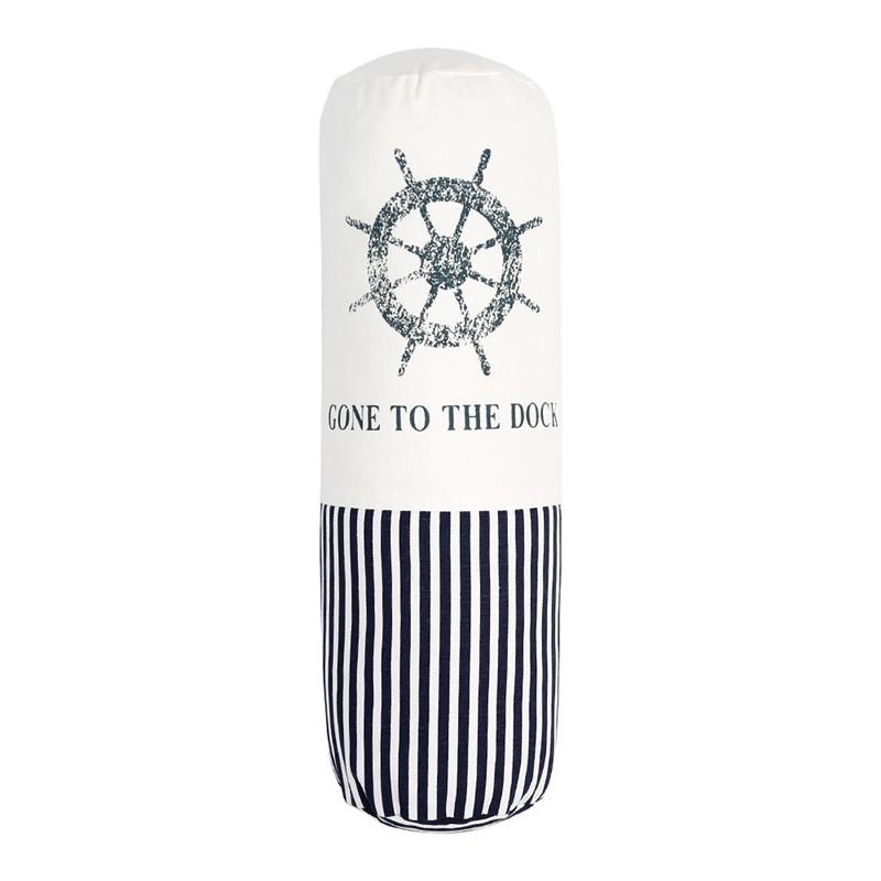45x15cm Cylindrical Shaped Cushion Mediterranean Style Sea Anchor Cotton Linen Home Sofa Pillow Decoration
