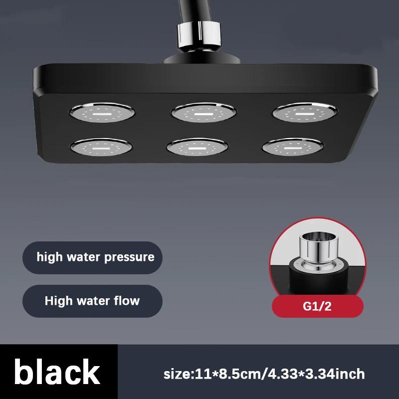 4-inch High Pressure Supercharged Wall-Mounted Shower Head Rotatable Top Spray Shower Head Upgrade Your Bathroom Accessories