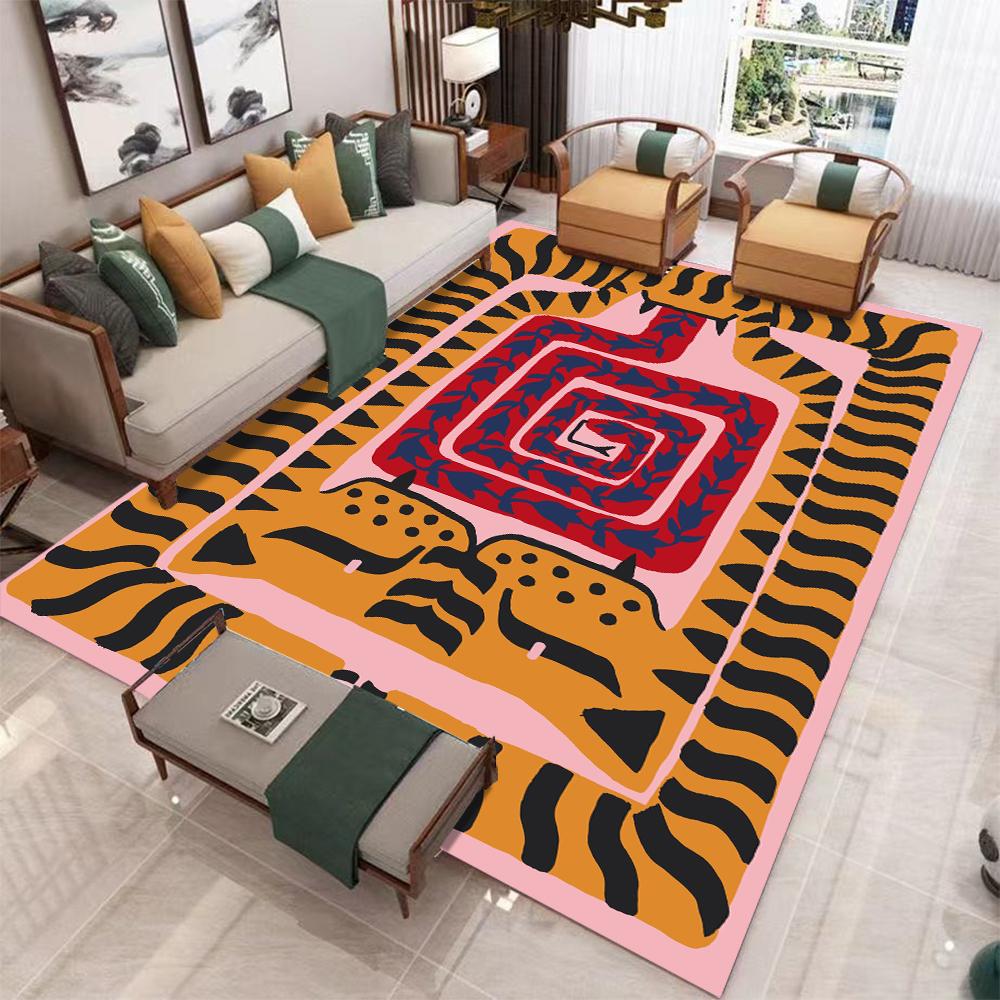 Tibetan Tiger Carpet Persian-Style Bedroom Area Rug Mat Exotic National Pattern Holiday Rectangle Bath Winter Decoration Rug