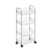 Miling Transparent Acrylic 4-Layer Storage Cart