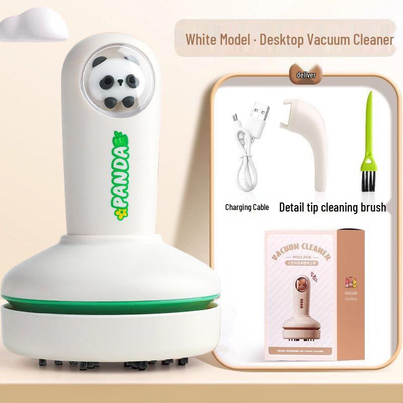 

Rechargeable Desk Vacuum Cleaner for Students: Eraser Crumbs, Pencil Shavings, and Keyboard Dust