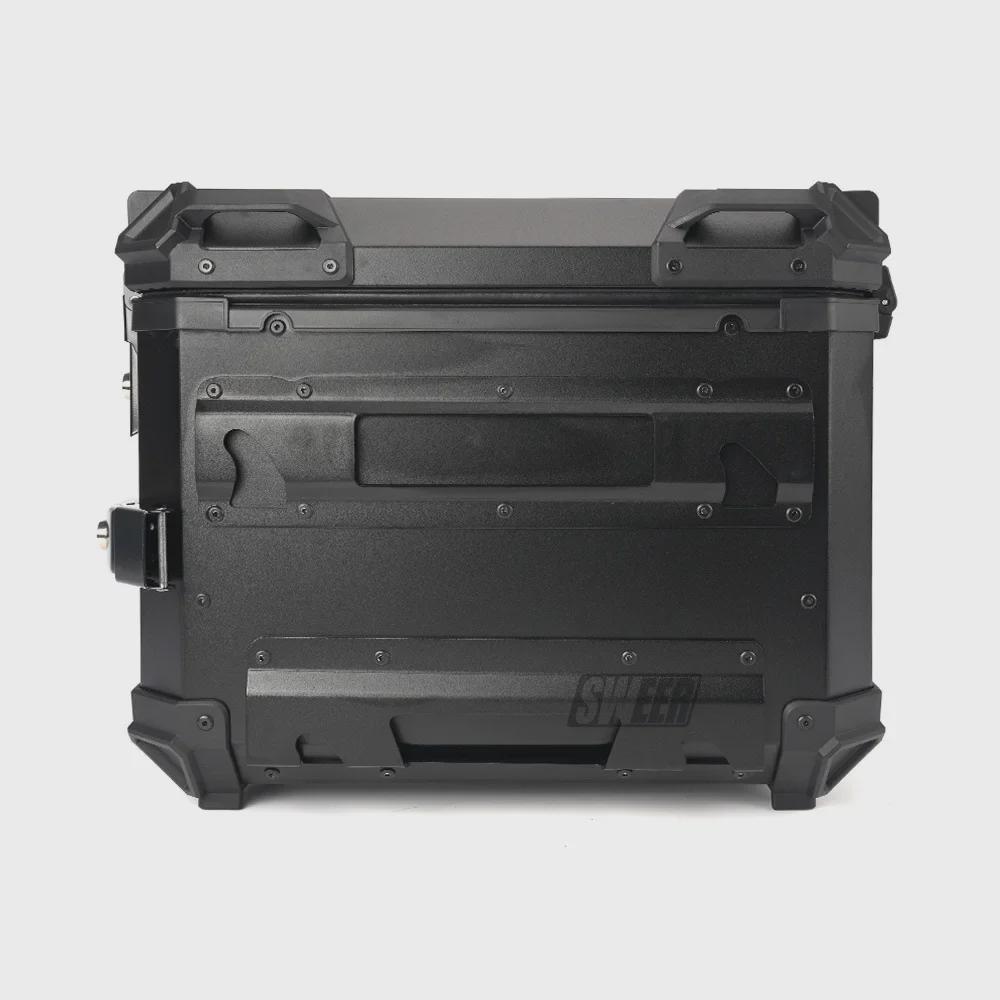 35L Black Warrior Waterproof Aluminum Motorcycle Side Box Set: Includes 18L Quick Release Anti-collision Side Box