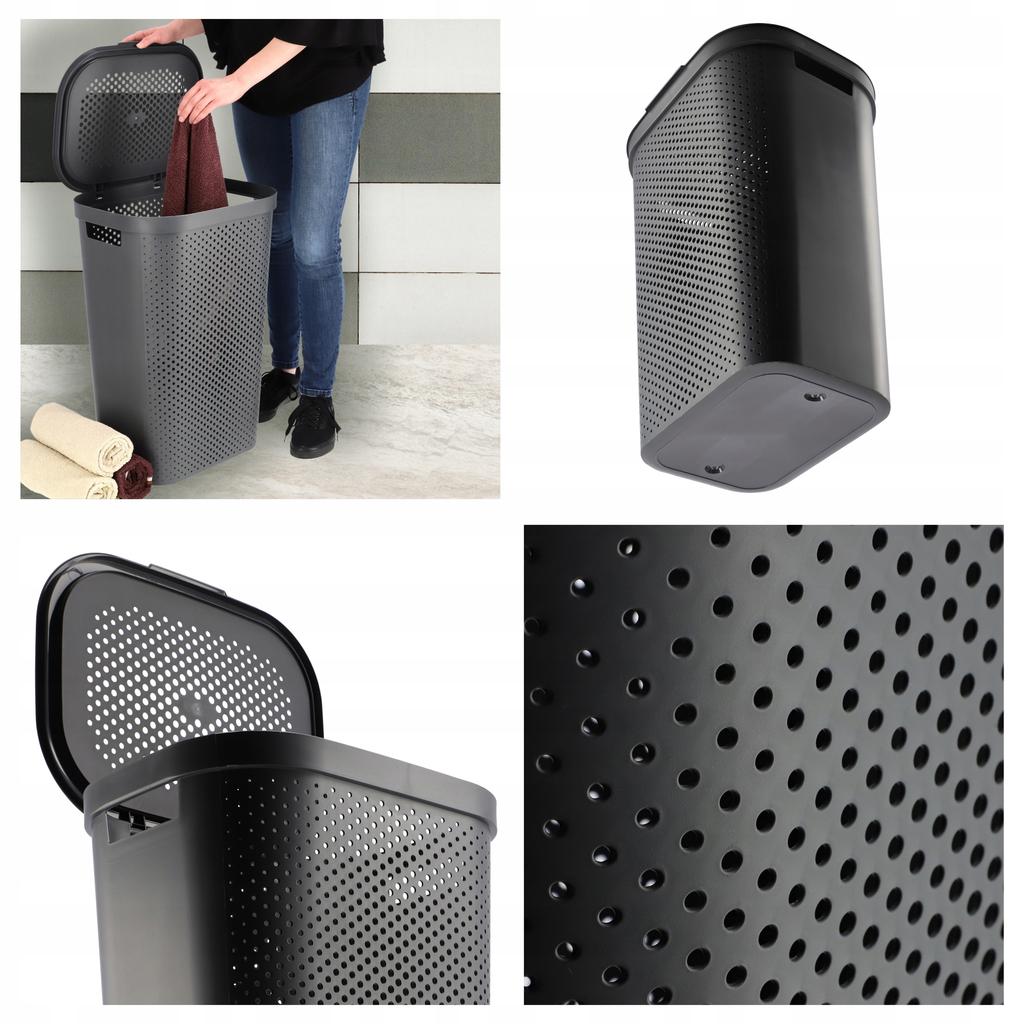 CURVER Laundry Basket 60 L Dark Grey