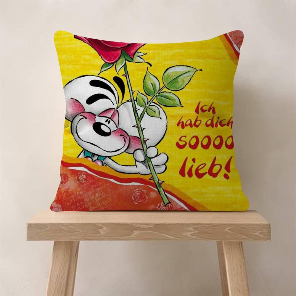 Cartoon DDiddl love cute kawaii Personalized Pillow Cover Kids Bedroom Wild Party Decor Pillowcase kid Birthday shower Gift