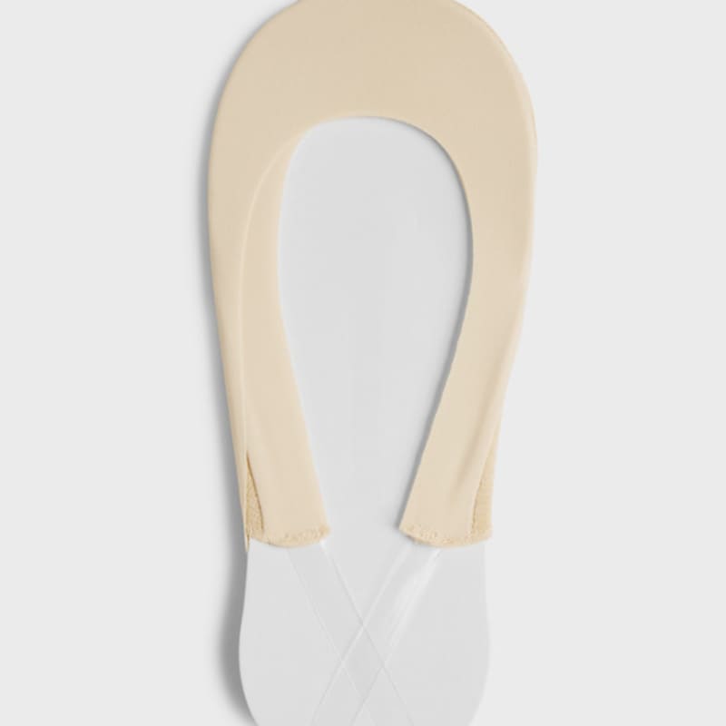 HUGDAY Seamless Transparent Strap Fake Socks