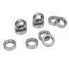 10PCS RC Ball Bearing Kit Steel Low Friction High Rotation Speed Silver Metal Shielded Ball Bearing for ZD Racing
