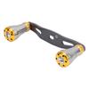 85MM Fishing Reel Handle Grip Carbon Metal Baitcasting Reel Left Right Crank ReplacementGun Gold