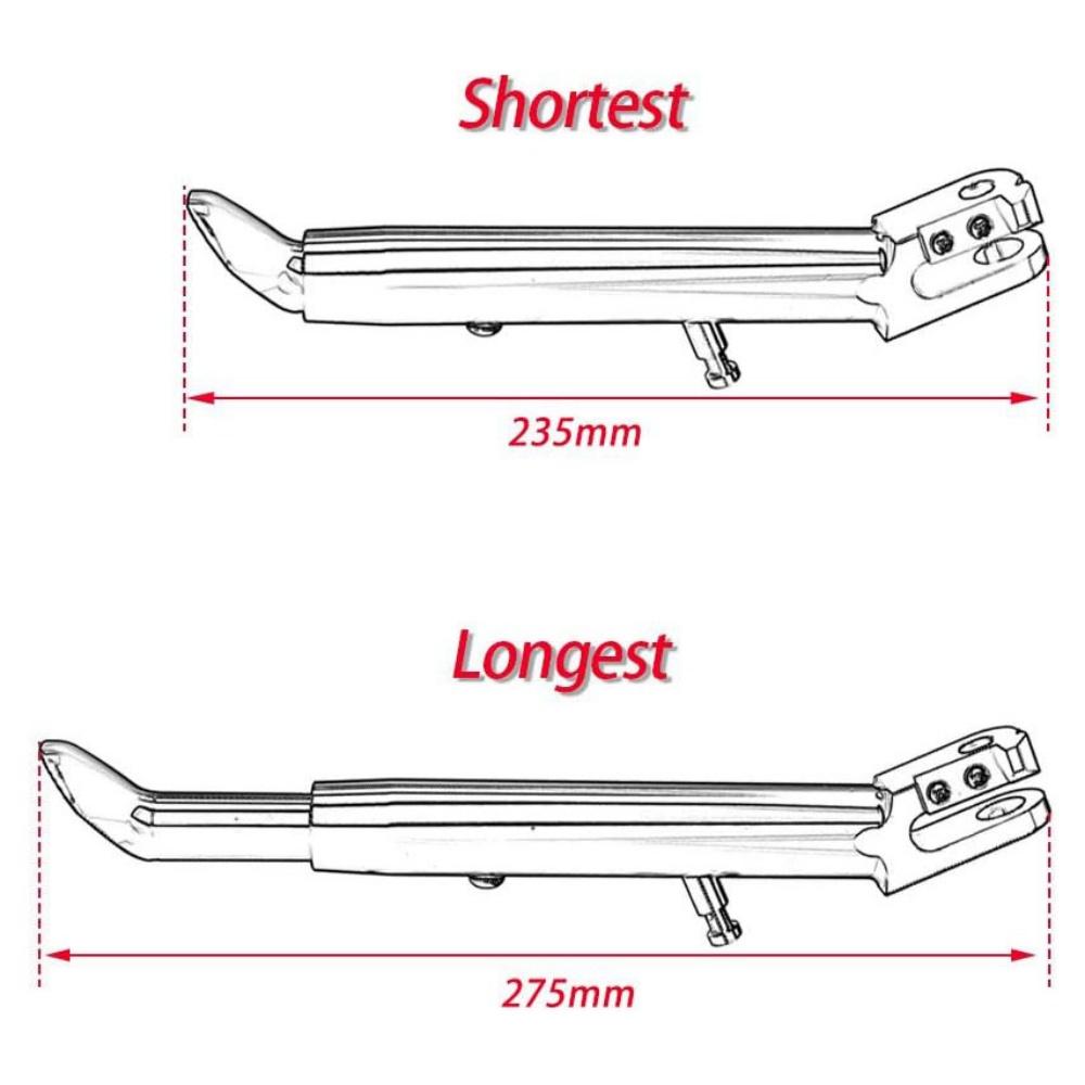 Adjustable CNC Aluminum Kickstand For Suzuki GSXR 1000 2009-2014 Black