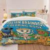 3Pcs Italian Brainrot Coloring Book Duvet Cover Set - Ultra-Soft And Comfortable Duvet And Pillowcases Available In Various Size