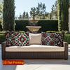 2D Colorful Ethnic Pattern Decorative Pillow Covers Pattern Cushion Cover Suitable For Sofa Bedroom Car Pillow Cover