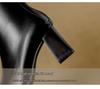 Winter 2025 Fashion: Women's Pointed Toe Chunky Heel Ankle Boots - Soft Leather, Comfy, Elastic Fit with Back Zipper